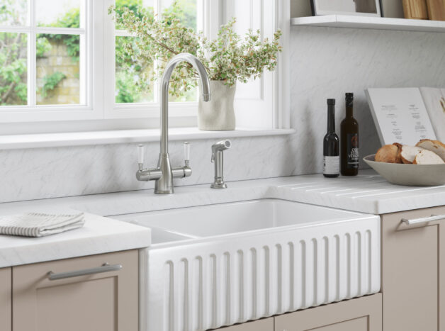 Thomas Denby - Apron Front sink with fluted facade