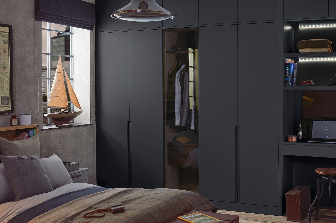 Sculpt Bedroom Design in Graphite