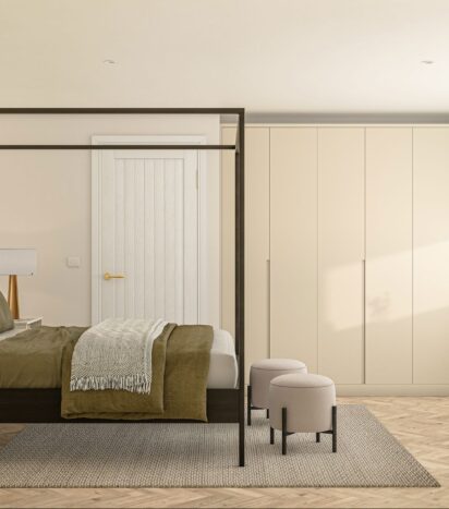 Sculpt Bedroom Design in Taupe Grey