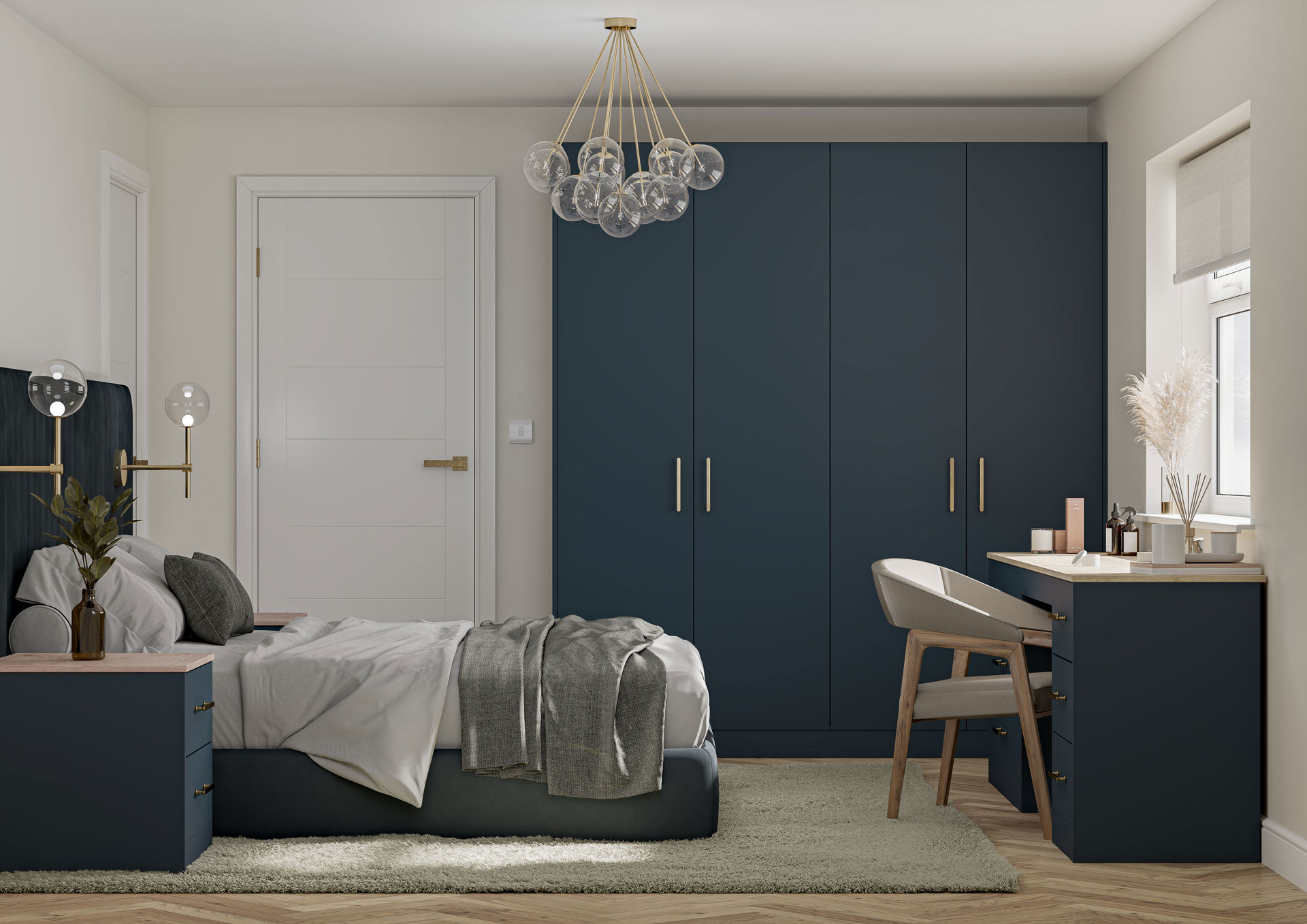 Unity Bedroom Design - Deluxe Oxford Blue