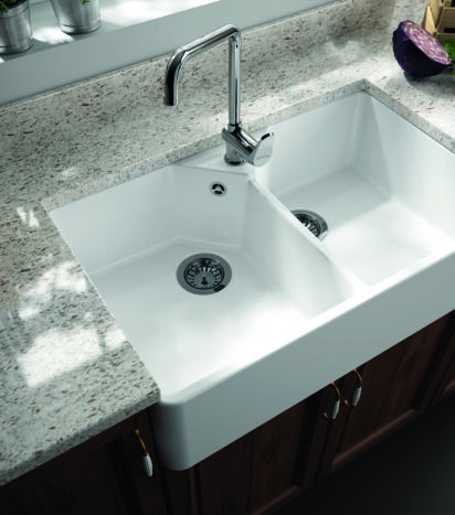 Thomas Denby - Apron Front Double Sink in Classic Kitchen