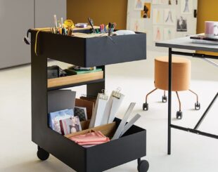 Trolley for compact kitchen