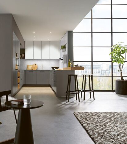 Front view including living room