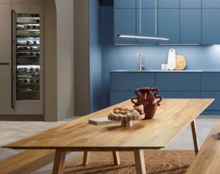 Handleless kitchen design - table view