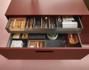 Minimal kitchen detail drawer storage