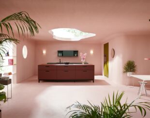 Minimal kitchen design front view