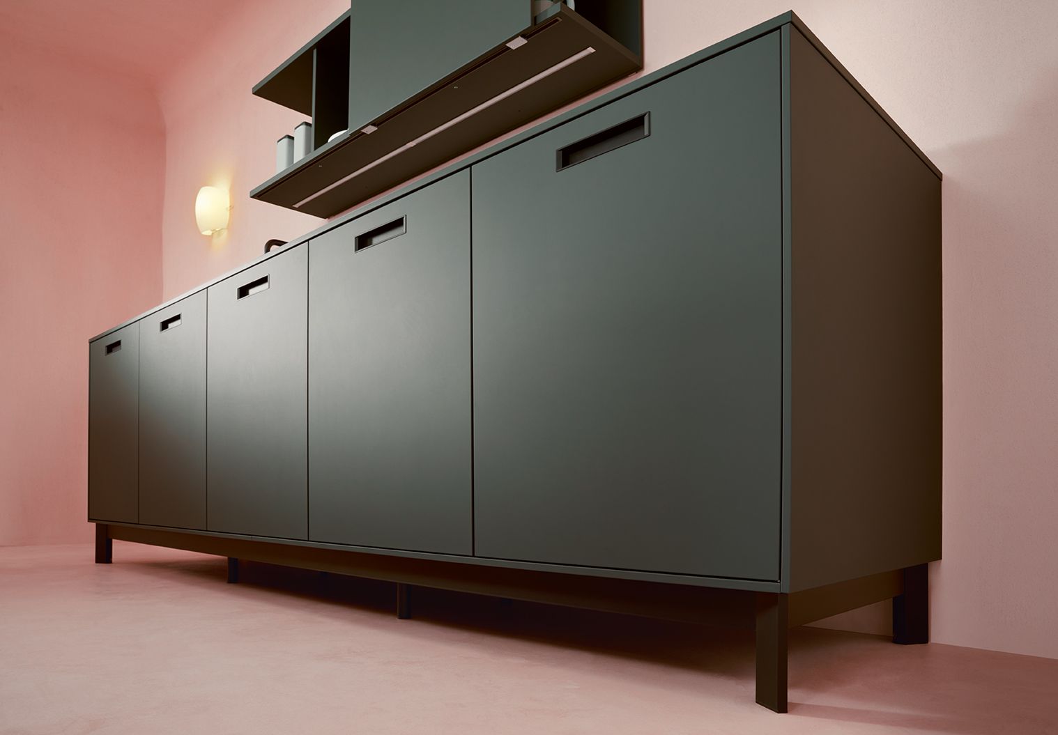 Minimalistic kitchen detail - sideboard detail