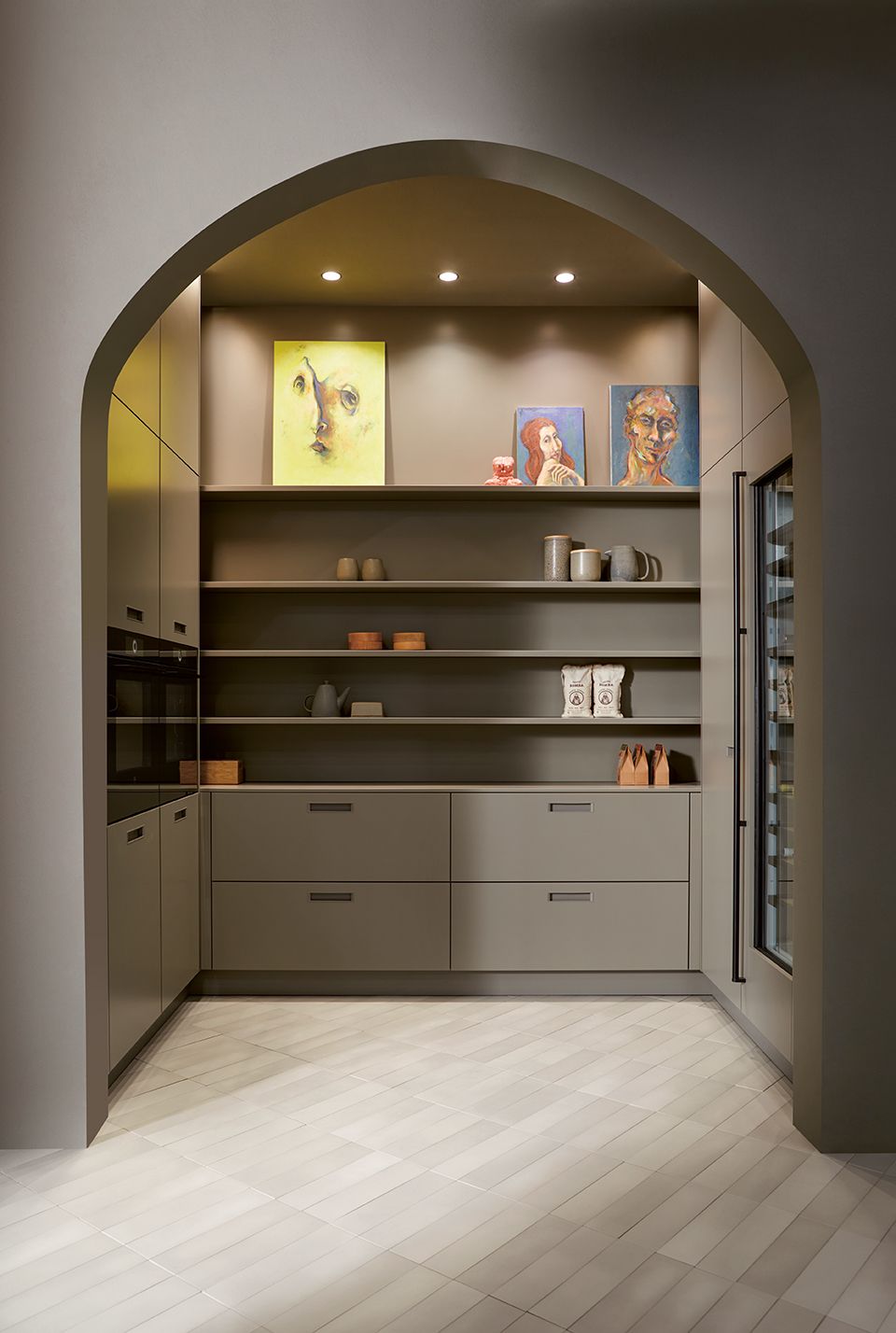 Handless ktichen design - Storage room ì