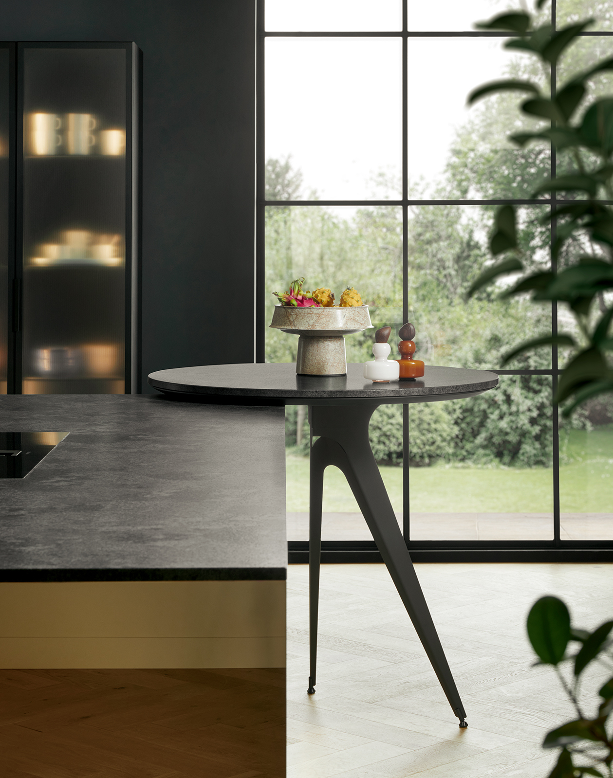 Black kitchen customised table