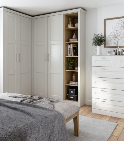 Belsay Bedroom Design - Porcelain Shaker Doors