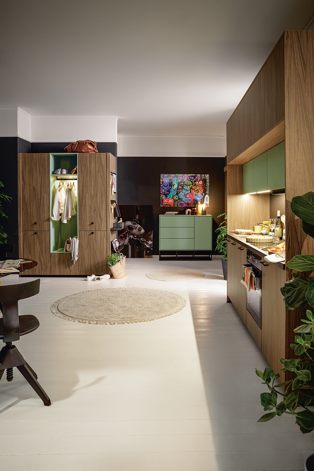 Shuller - Avola Green - Kitchen View from the Side