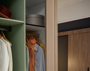 Shuller - Avola Sage Green - Detail of Wardrobe Integration