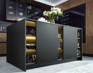 Shuller - Avola Balck - Island Cupboard Detail