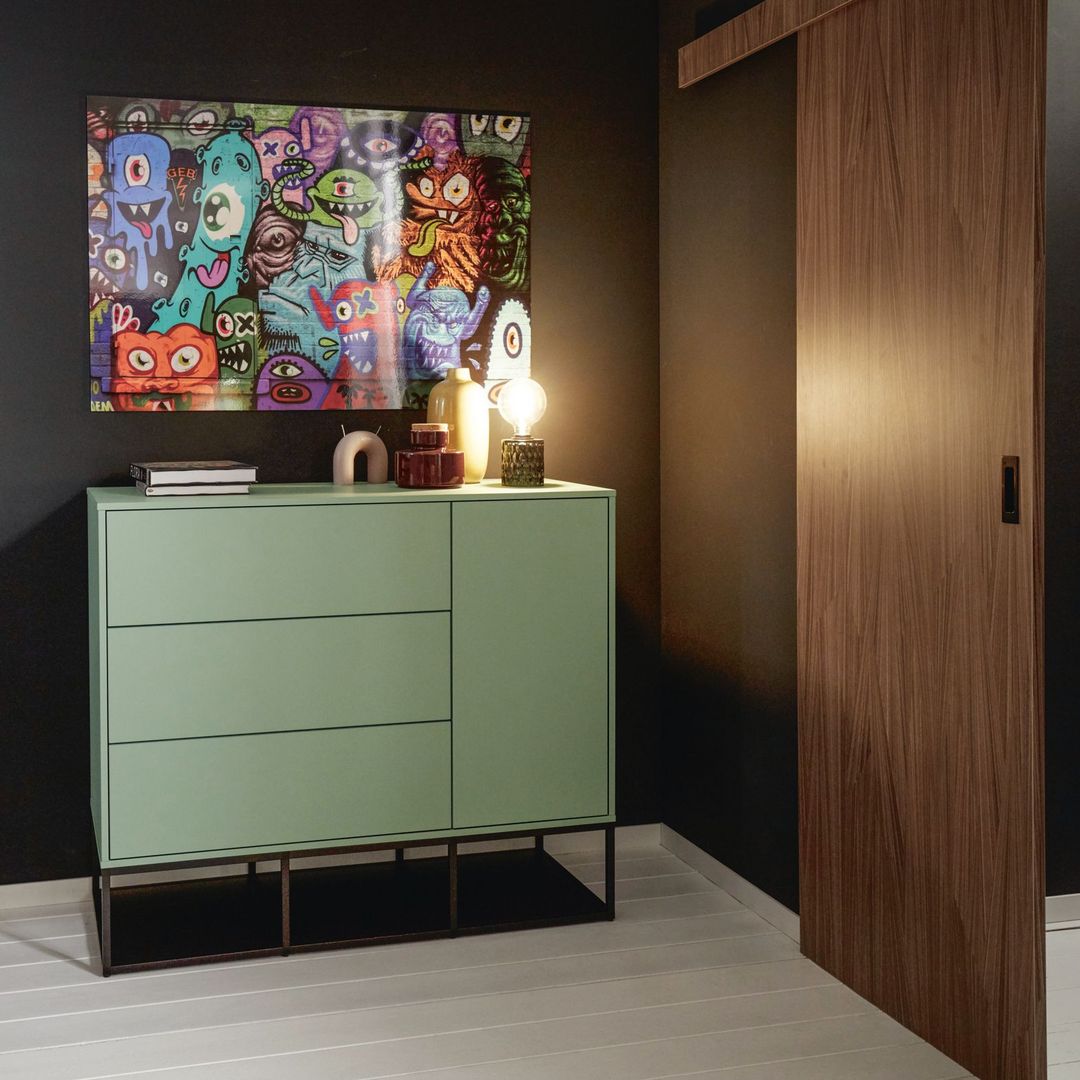 Shuller - Avola Green Separate Cupboard View