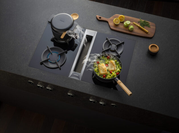 Hobs with Built in Extractor with Traditional Hobs by Bora