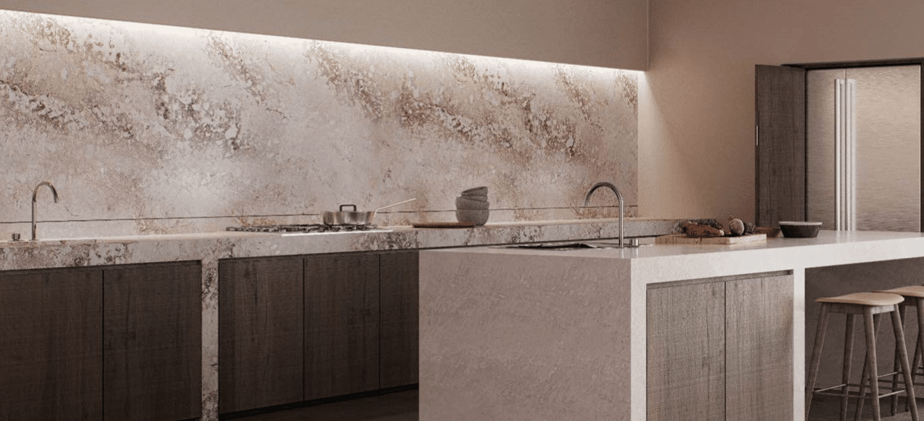 Bronze Marble Like Kitchen Worktop