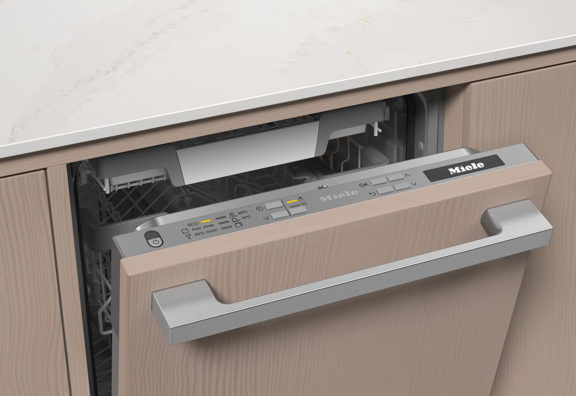 Control Detail of Miele Fully Integrated Dishwasher